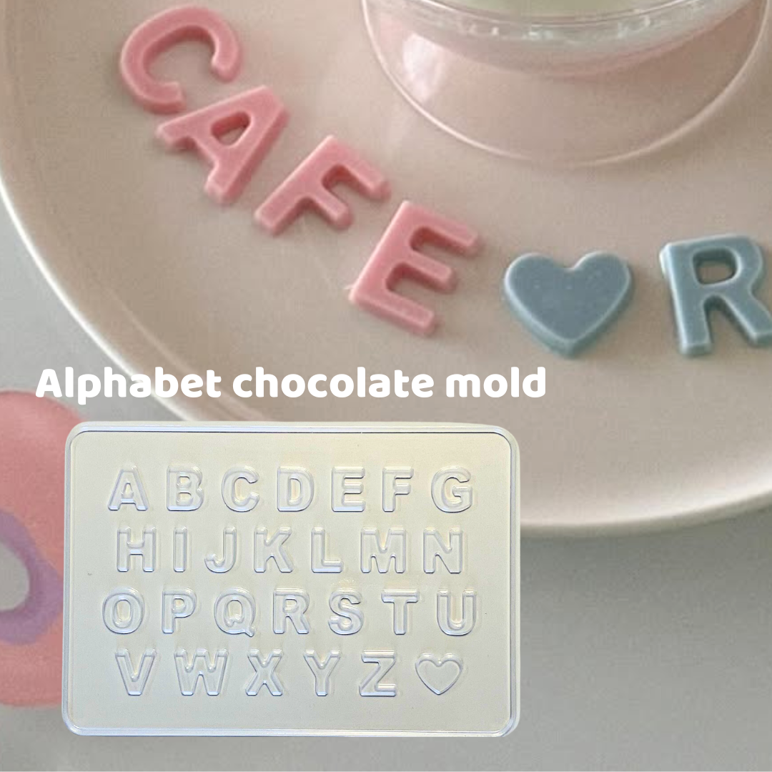 【デコレーションに大活躍✨】アルファベットチョコモールド