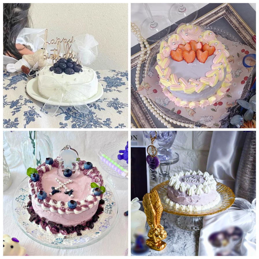 【完全推し仕様実現💝】 <色素3色付き>ケーキキット(4号サイズ)