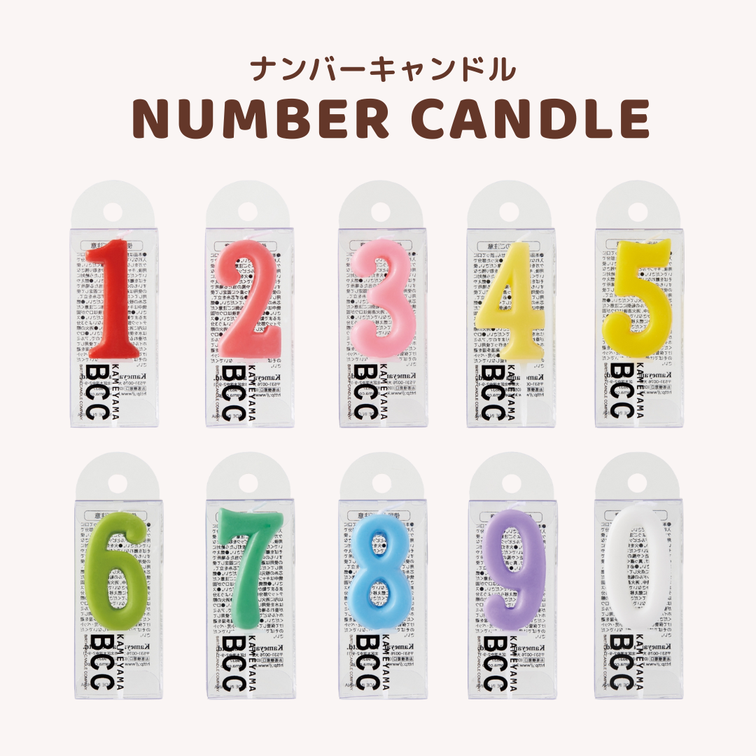 【ケーキと一緒に🎂】ナンバーキャンドル
