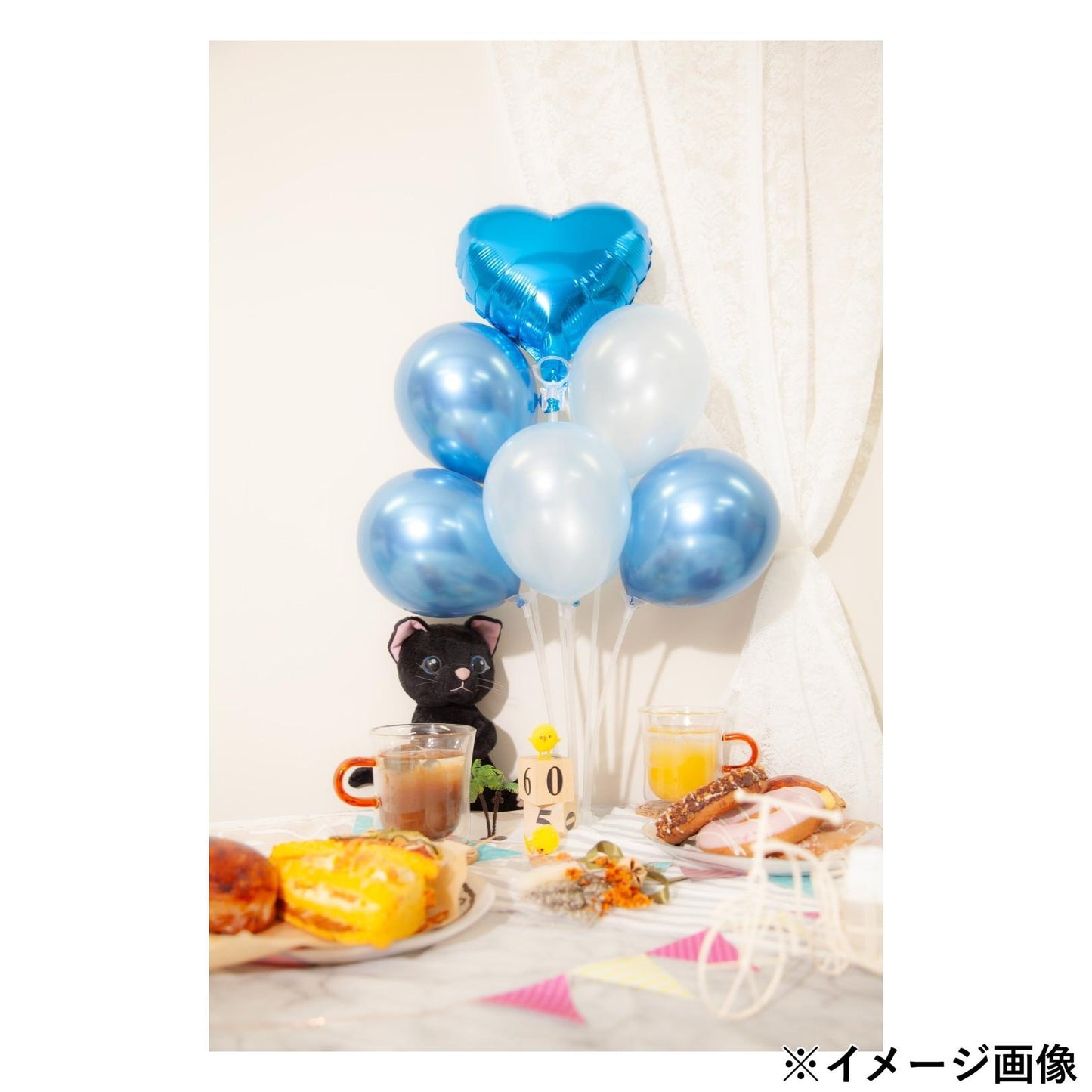 【卓上サイズで映える！】メンカラ選べる/スタンドミニバルーン🎈　