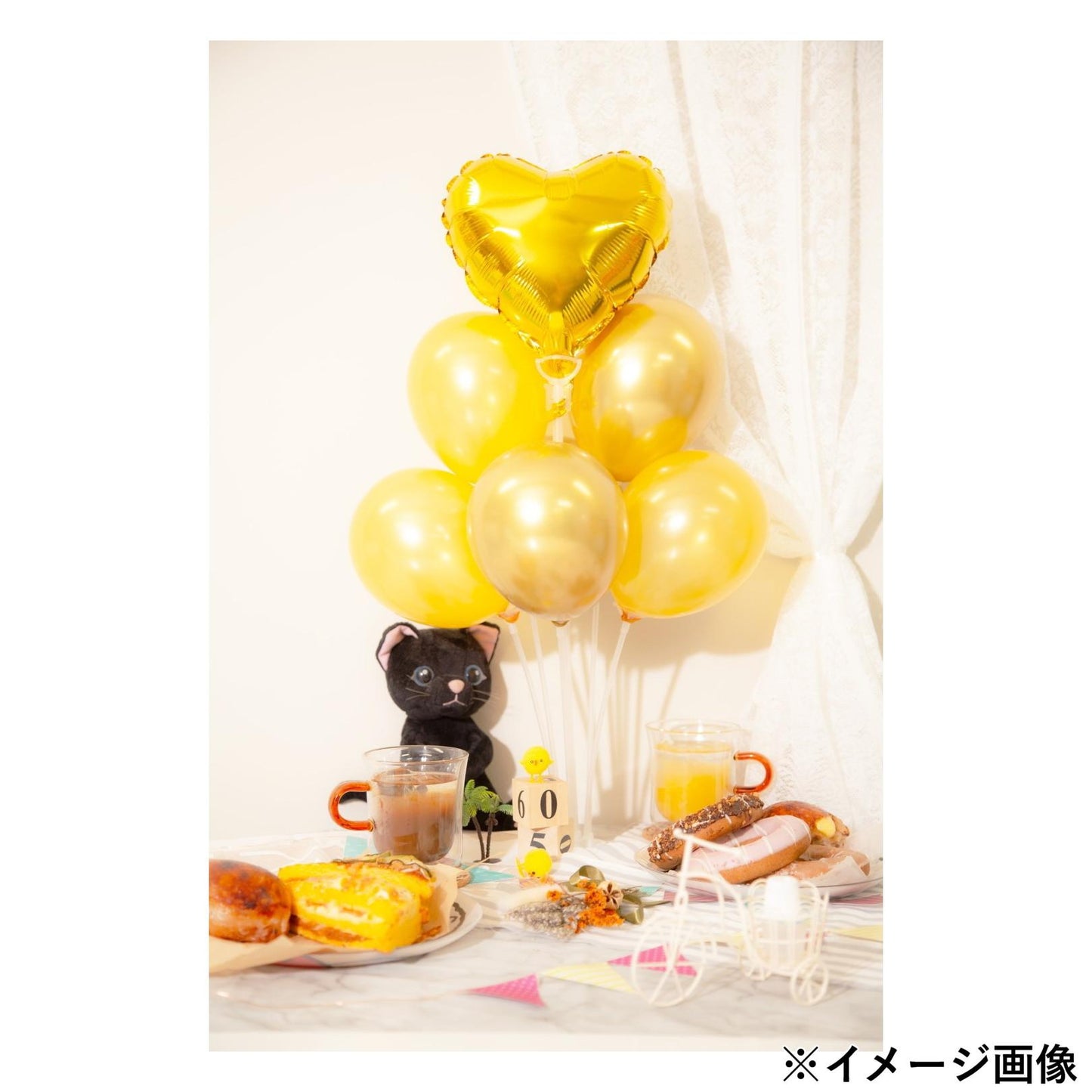 【卓上サイズで映える！】メンカラ選べる/スタンドミニバルーン🎈　